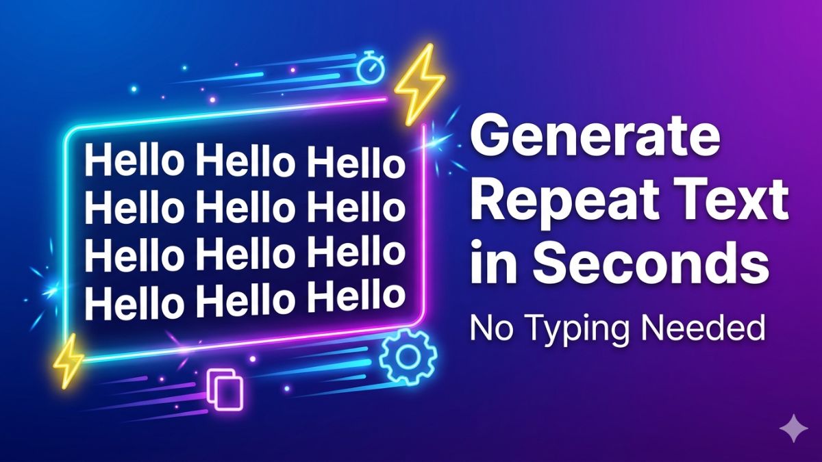 How to Generate Repeat Text